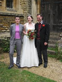 The happy couple and Helen